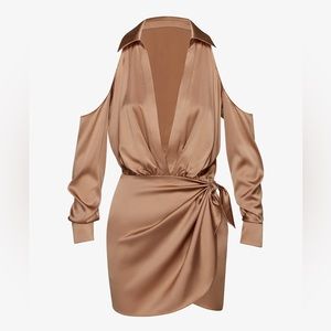 SER.O.YA Shea Silk Dress XS in Natural *NWT*